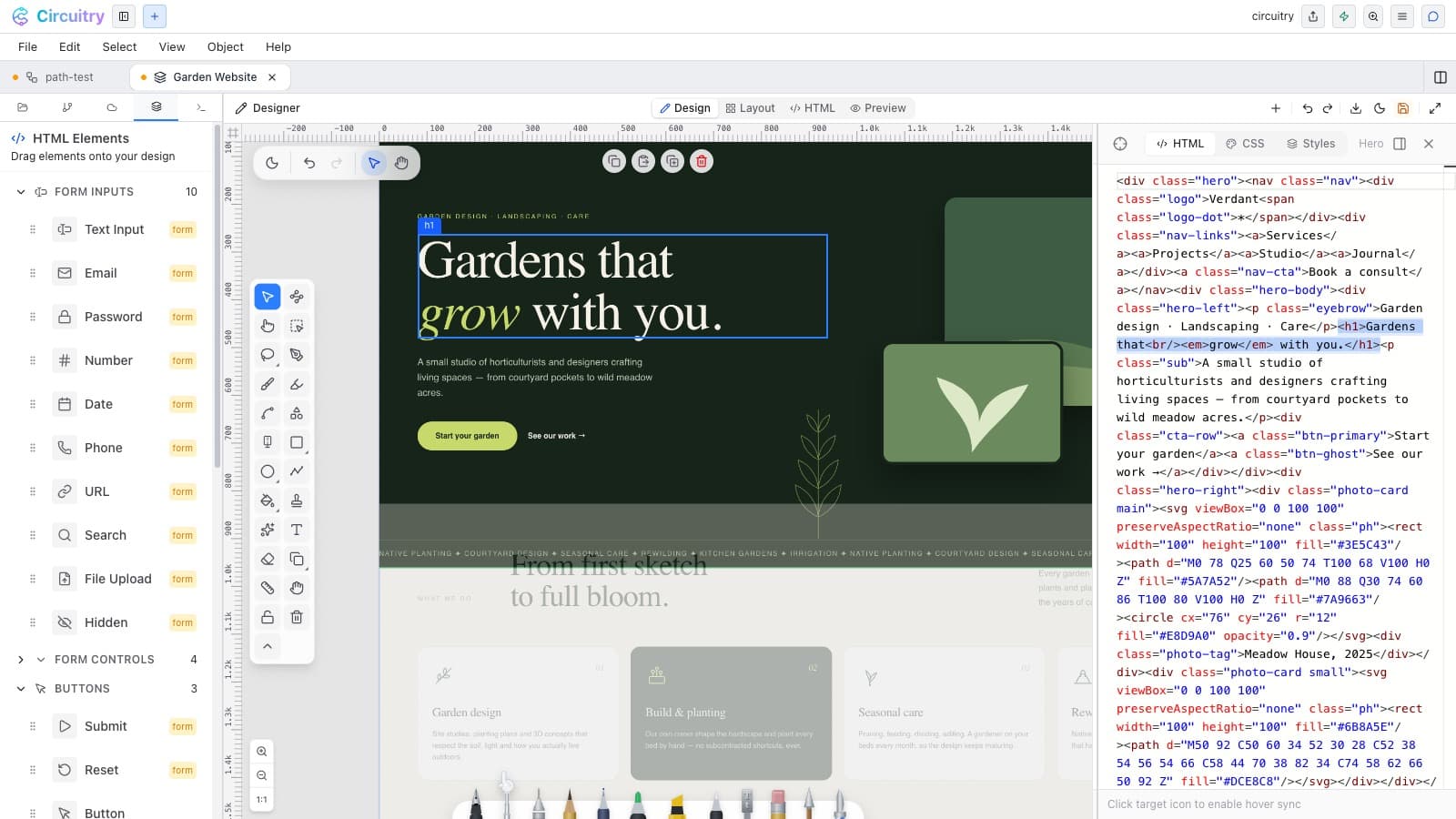Web design — Circuitry