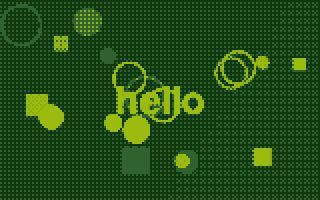 dither: A few colours made to pass for many with a pattern of dots, as old computers did.