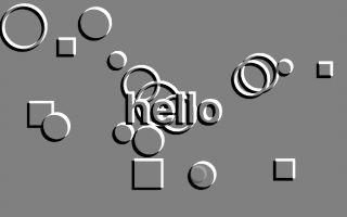 emboss: Pressed into grey metal: only the bumps and hollows show.